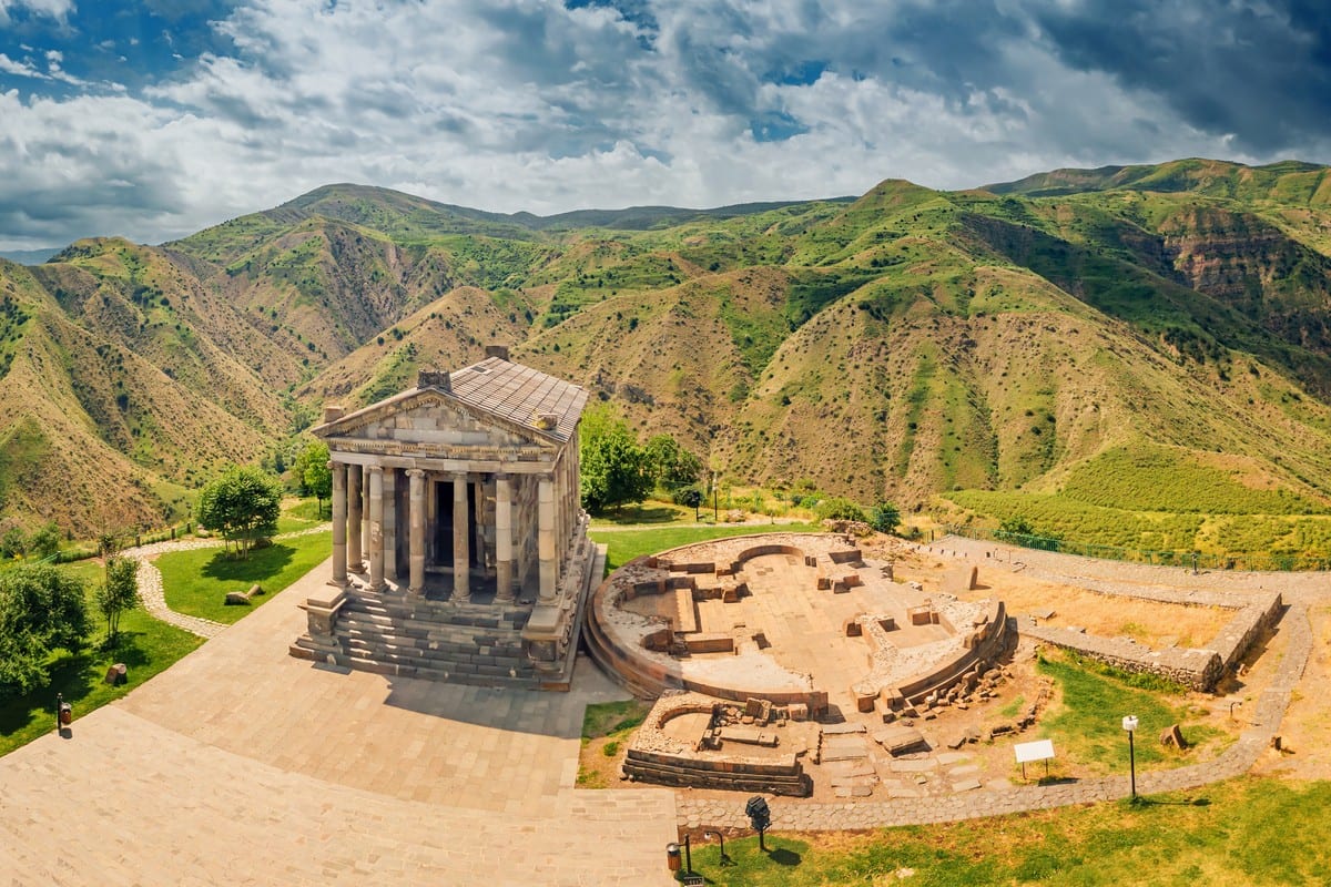 Garni Temple Aerial
